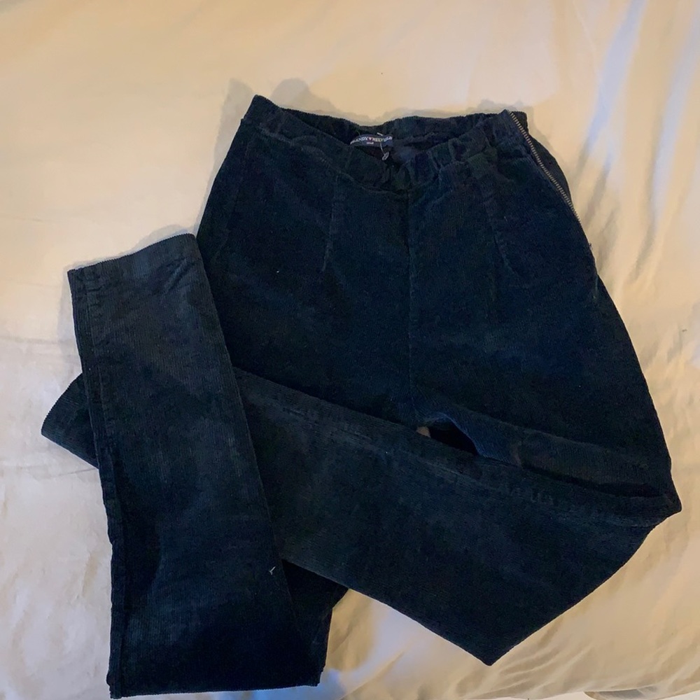 Brandy Melville corduroy black skinny jean pants